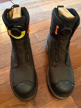 Ariat Stump Jumper 8 Men's Black Work Boots with BOA Fit System Size 10 NWT